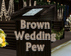 Brown Wood Wedding Stand