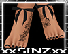X Ivy Black Feet Wrap X