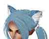 cat woman ears blue