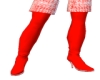 red and white boots