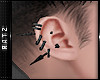 M| Black Ear Piercings