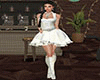 white corset dress