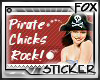 [F] Pirate Chick Stamp