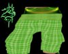 ~2S~lime plaid shorts