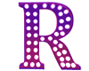 Purple Letter R