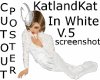 Cut-out Kat in white V.5