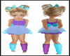 GIRLS AQUA  PURPLE DRESS
