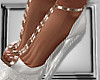 Ava Platform Heels-White