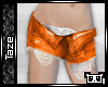 -T- Frayed Shorts Orange