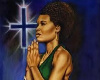 Praying Black Woman
