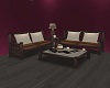 Cabin Brown Sofa Set