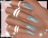 Silver nails + rings