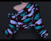 Teal Rose Cardigan