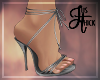 :Strappy Heels Silver