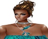 Teal Feather Necklace