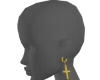 Cross Earings Gold