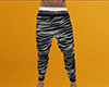 Gray Tiger Stripe PJ Pants (M)
