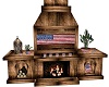 AMERICAN FLAG FIREPLACE