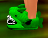 Green Shark Slippers