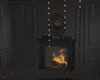 Black Fireplace Room