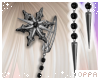 ♡ goth hairclips