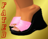 *FD*Pink Wedge Sandals