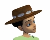 Ladys Brown Outback hat