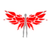 MK Red Neon Wings