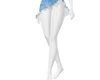 light blue velvet skirt