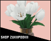 White Tulips Vase