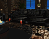 Club Black Couch Set
