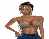 BROWN  JEAN *BRA  TOP*