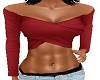 RED SLING CROP TOP