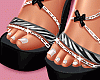 💕 Erica Zebra Heels
