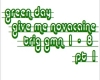 green day give me nov.