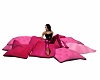 roze couches whit poses