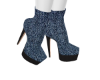 *B* Blue Sweater Boots