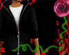 [D] Black Hooded Sweater