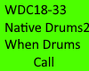 Native When Drums Call