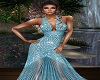 Pia Blue Long Gown