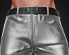Silver Satin Pants