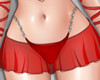 A| Red sexy skirt