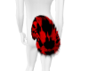 Red checkered puppy tail
