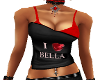 Top Black Red IL Bella
