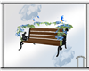 Blue Butterfly Bench