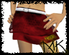 Red MKL Skirt White Belt