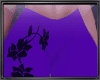 Purple Leggings Blk Rose