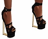 sexy black / gold heels