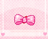 sparkle bow pink