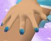 Blue Firebird Nails
